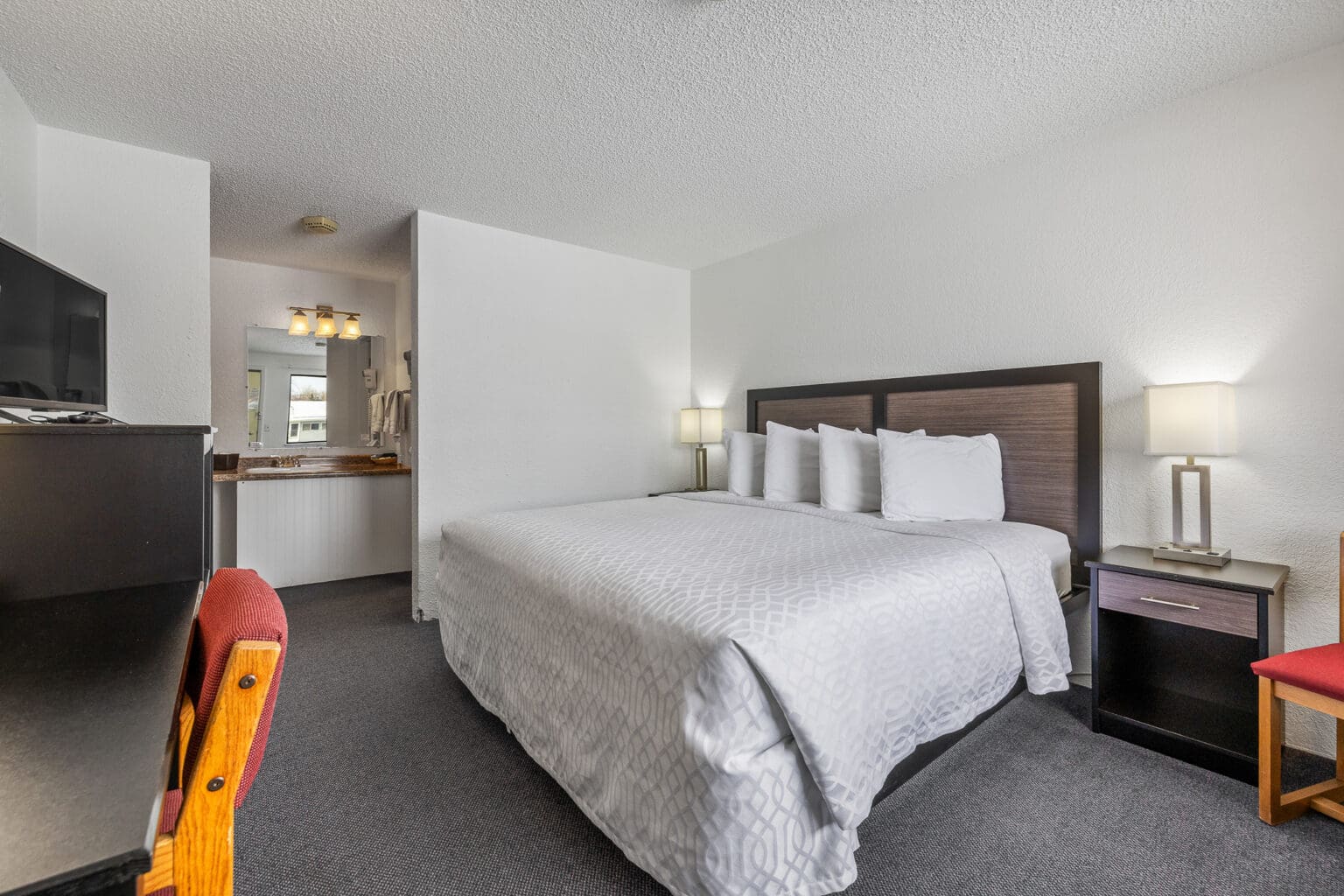 Single King Room at The Sturgis Motel.